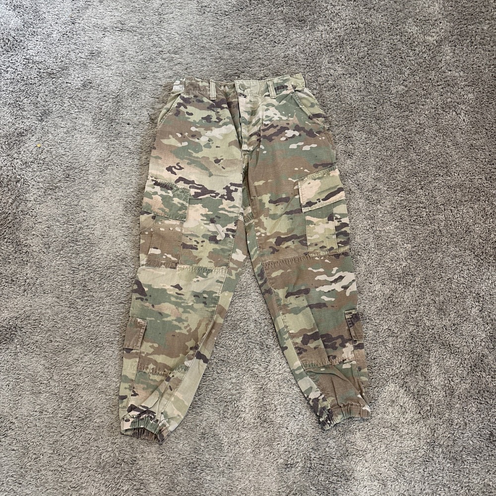U.S. Army Issue Size Small Regular Camouflage Woodland Button Fly BDU Cargo Pant